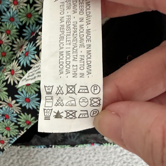 Zara Ruffle Daisy Dress Women XS Floral Puff Sleeve Poplin Cottagecore Feminine - Picture 11 of 12